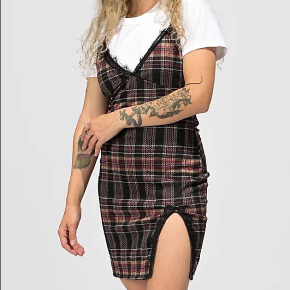 plaid dress